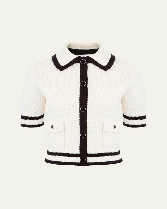 Tweed Short Sleeve Cardigan